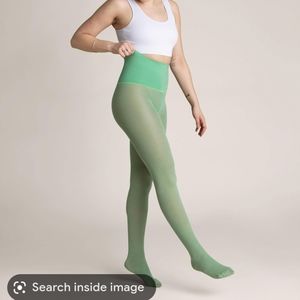 Sheertex mint semisheer ColorPop luxury tights